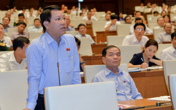 Đại biểu Thái Trường Giang (Cà Mau) góp ý sửa Bộ luật Hình sự.