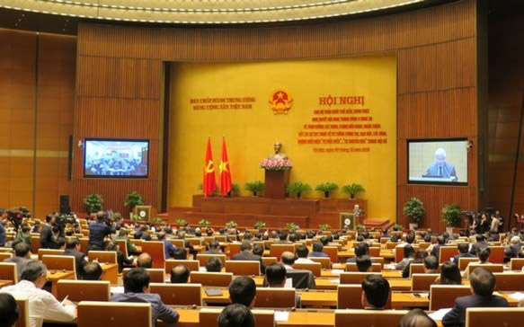<div style="font-family: 'Times New Roman'; font-size: 15px;">Hội nghị cán bộ toàn quốc ngày 9/12  phổ biến quán triệt triển khai thực hiện nghị quyết Trung ương 4.</div>