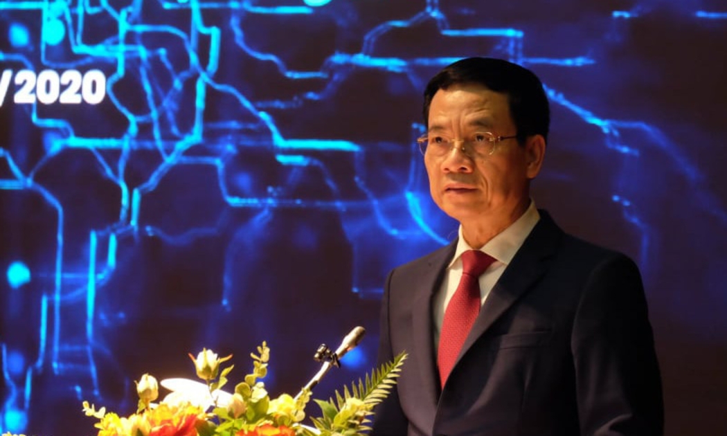 Bộ trưởng Nguyễn Mạnh Hùng phát biểu tại Open Summit 2020, diễn ra chiều 18/11.
