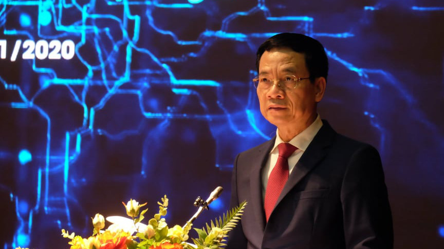 Bộ trưởng Nguyễn Mạnh Hùng phát biểu tại Open Summit 2020, diễn ra chiều 18/11.