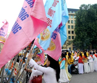 Các hoạt động tổ chức sự kiện như thế này cần rất nhiều nhân lực thời vụ.