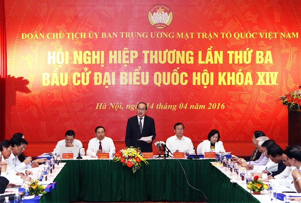 Hội nghị hiệp thương chốt danh sách ứng viên đại biểu Quốc hội khoá 14 ở Trung ương