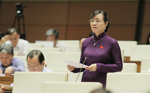 Đại biểu Nguyễn Thị Quyết Tâm (Tp.HCM). 