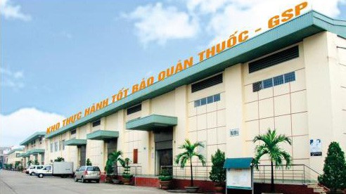 Kho bảo quản thuốc của Công ty Cổ phần Dược phẩm Trung Ương CPC1.