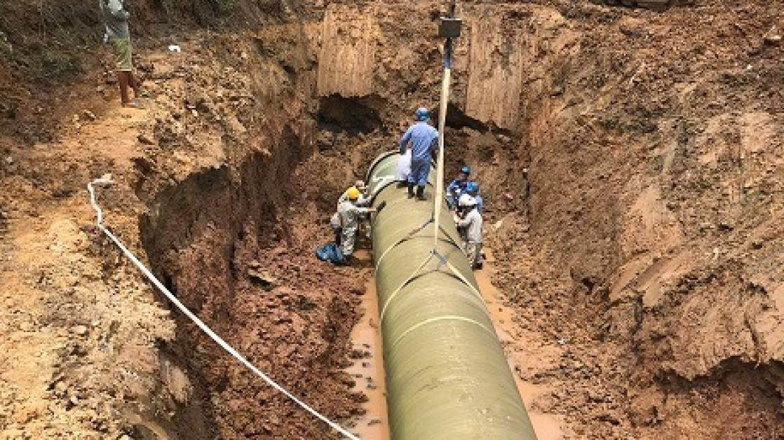 Đường ống nước sông Đà đã từng rất nhiều lần gặp sự cố.