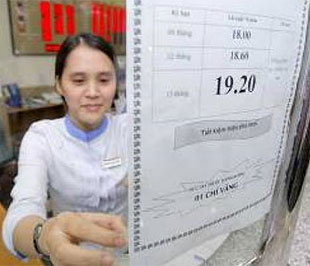 Trong năm 2008, lãi suất huy động VND có thời điểm vượt trên 19%/năm.