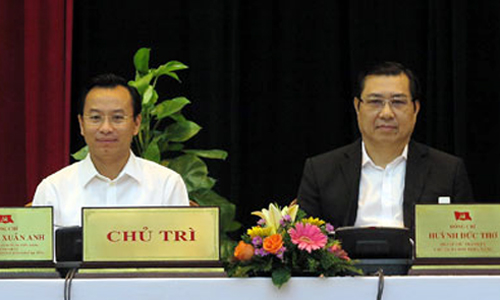 Ông Nguyễn Xuân Anh và ông Huỳnh Đức Thơ.