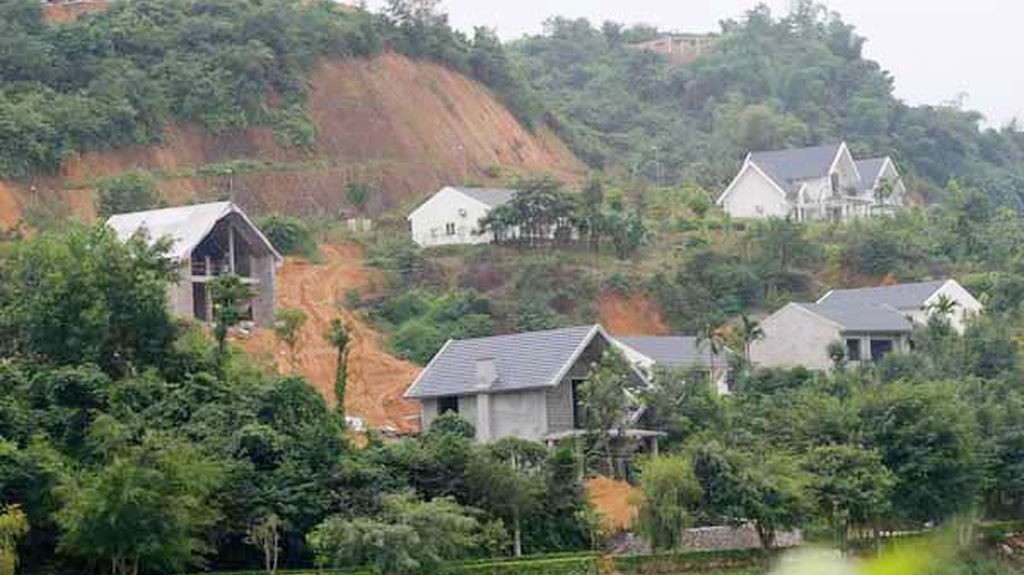 Nhiều dự án bất động sản nghỉ dưỡng ở Hòa Bình được xác định là vi phạm, lấn chiếm đất rừng.