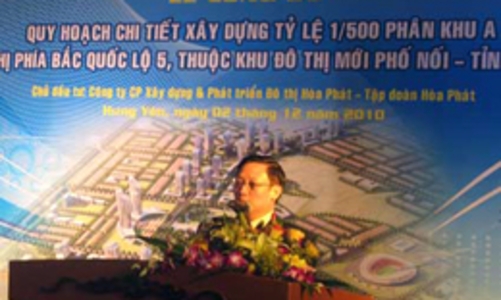 Hòa Phát xây khu đô thị 300 ha tại Hưng Yên