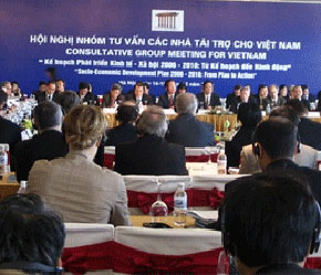 Cộng đồng các nhà tài trợ cho Việt Nam đã bảy tỏ sự ủng hộ Kế hoạch phát triển kinh tế - xã hội (SEDP) 5 năm 2006 - 2010.