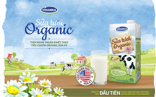 Vinamilk đã thông qua công ty con là Driftwood Dairy ở Mỹ hợp tác với California Natural Products (CNP), một trong những công ty sản xuất các sản phẩm organic hàng đầu ở Mỹ, cho ra đời sản phẩm sữa tươi Vinamilk Organic vào tháng 6/2016. 