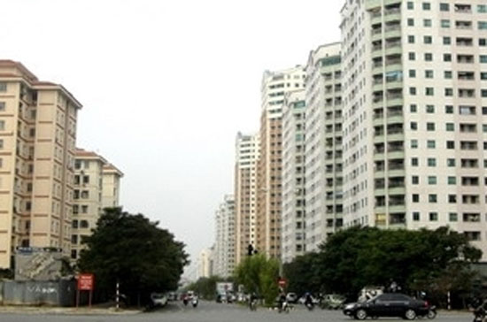 Khu chung cư Trung Hòa-Nhân Chính - Ảnh: Bùi Tường.