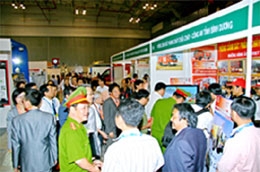 Một góc Secutech Vietnam 2009.