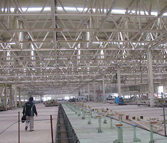 Một góc nhà máy ôtô VEAM Thanh Hóa.