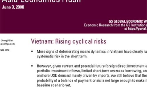 Goldman Sachs: Ba lý do để tin vào kinh tế Việt Nam