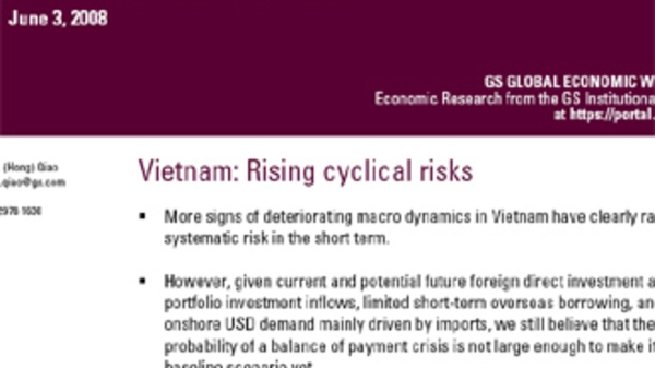 Goldman Sachs: Ba lý do để tin vào kinh tế Việt Nam