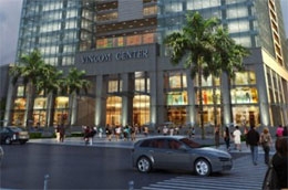 Mặt ngoài Vincom Center.