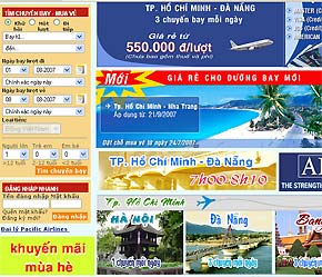 Từ việc doanh nghiệp ứng dụng thương mại điện tử, khách hàng đã có thể đặt và mua vé may bay qua mạng.