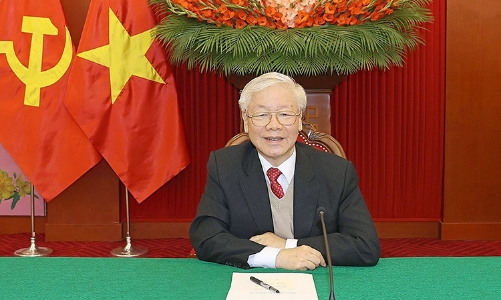 Tổng Bí thư, Chủ tịch nước Nguyễn Phú Trọng điện đàm với Thủ tướng Campuchia