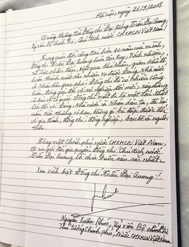 Hình ảnh lễ viếng Chủ tịch nước Trần Đại Quang - Ảnh 7.