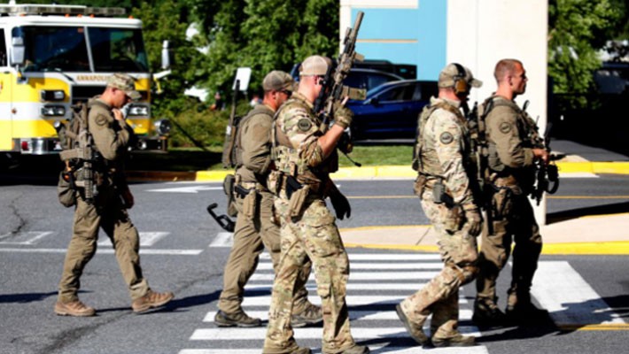 Xả súng ở tòa soạn báo Mỹ, ít nhất 5 người thiệt mạng - Ảnh 1.