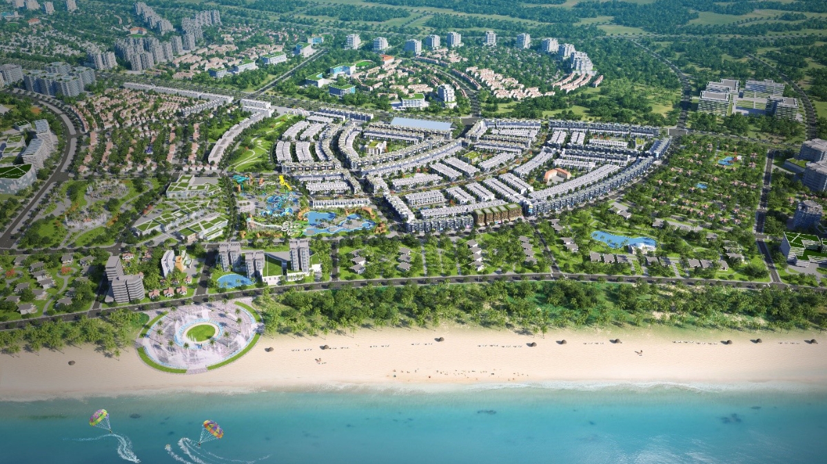 Nhơn Hội New City sở hữu vị trí đẹp với mặt tiền biển trải dài.