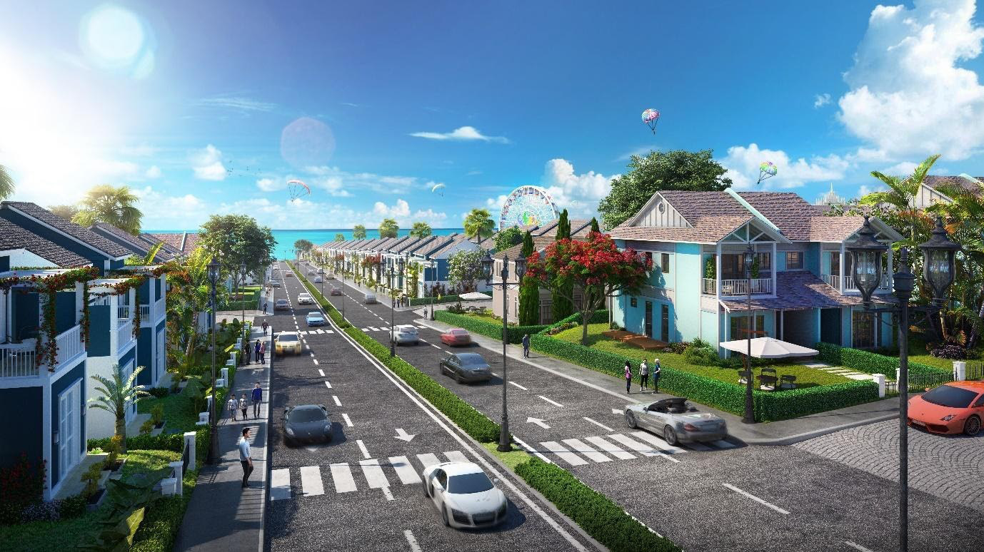 Second home hướng biển tại Tổ hợp du lịch nghỉ dưỡng giải trí NovaWorld Phan Thiet (Tiến Thành - Phan Thiết, Bình Thuận) quy mô 1,000ha.