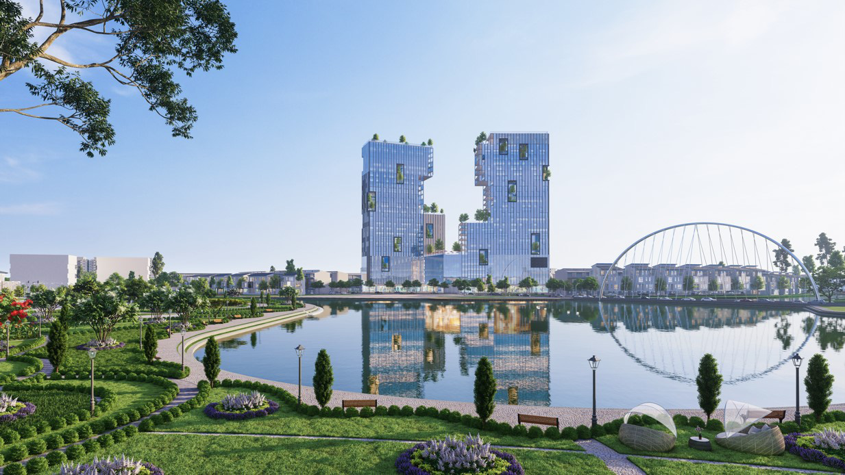 Tháp đôi được thiết kế bởi Dewan - Tập đoàn thiết kế lừng danh thế giới.