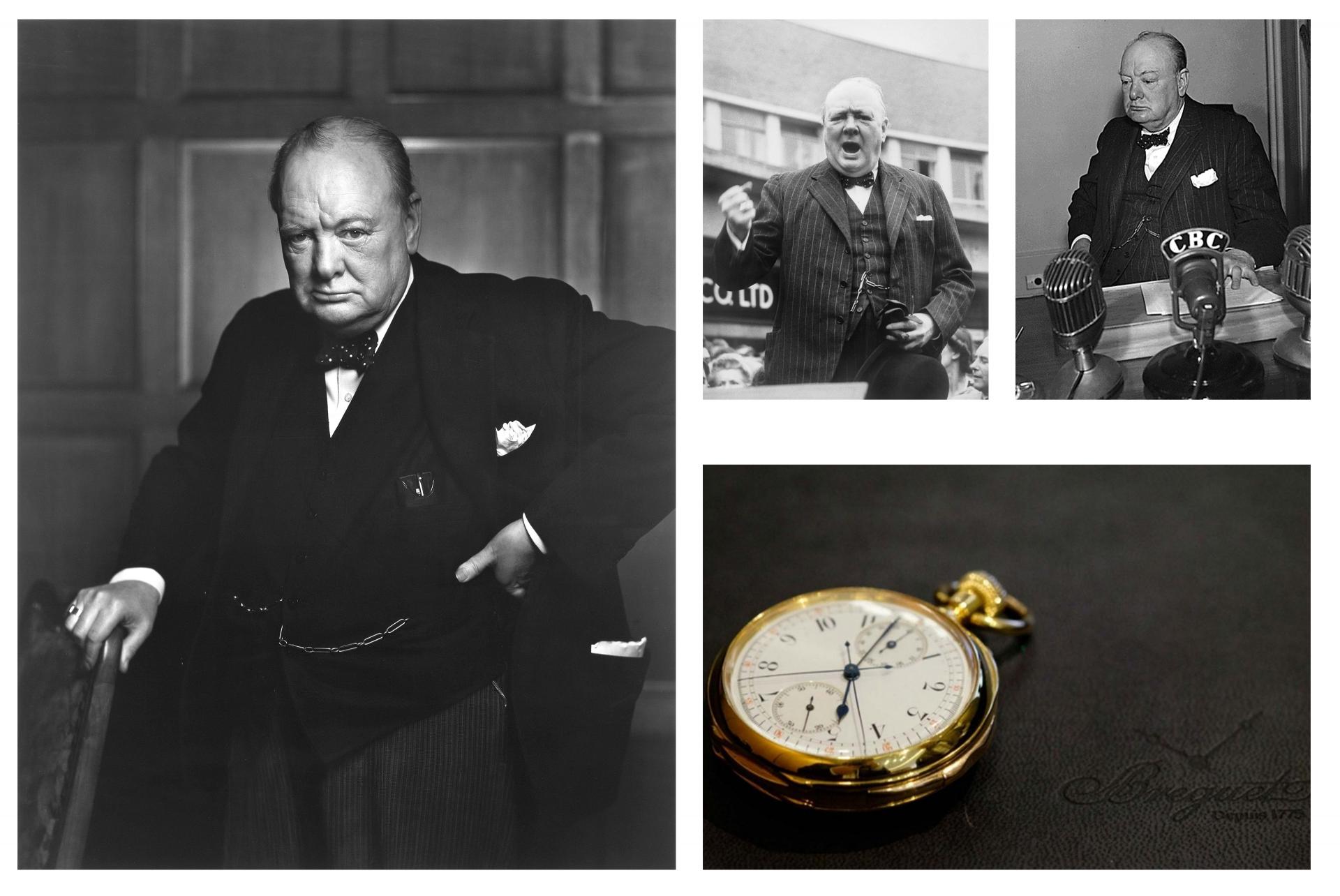 Ông Winston Churchill luôn giữ đồng hồ bỏ túi bên mình.