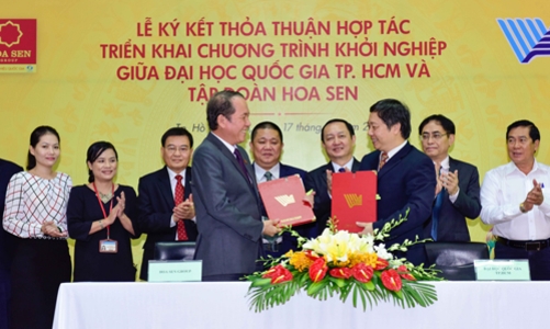 Đại học Quốc gia Tp.HCM và Tập đoàn Hoa Sen hợp tác về khởi nghiệp