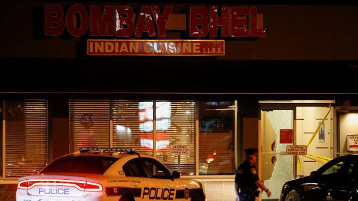 Nhà hàng Bombay Bhel, nơi xảy ra vụ đánh bom ngày 24/5 - Ảnh: Reuters.
