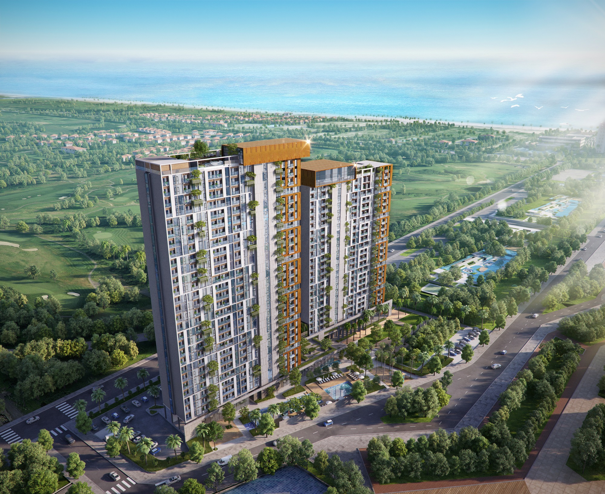 Một góc dự án Coco Skyline Resort.