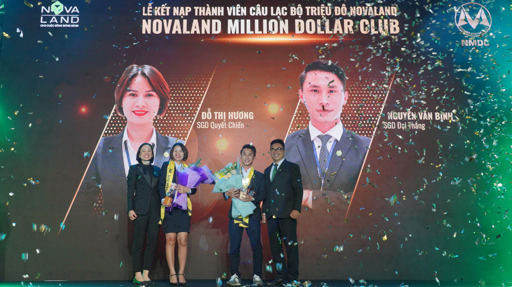 Hai thành viên đầu tiên của Câu lạc bộ triệu đô Novaland.