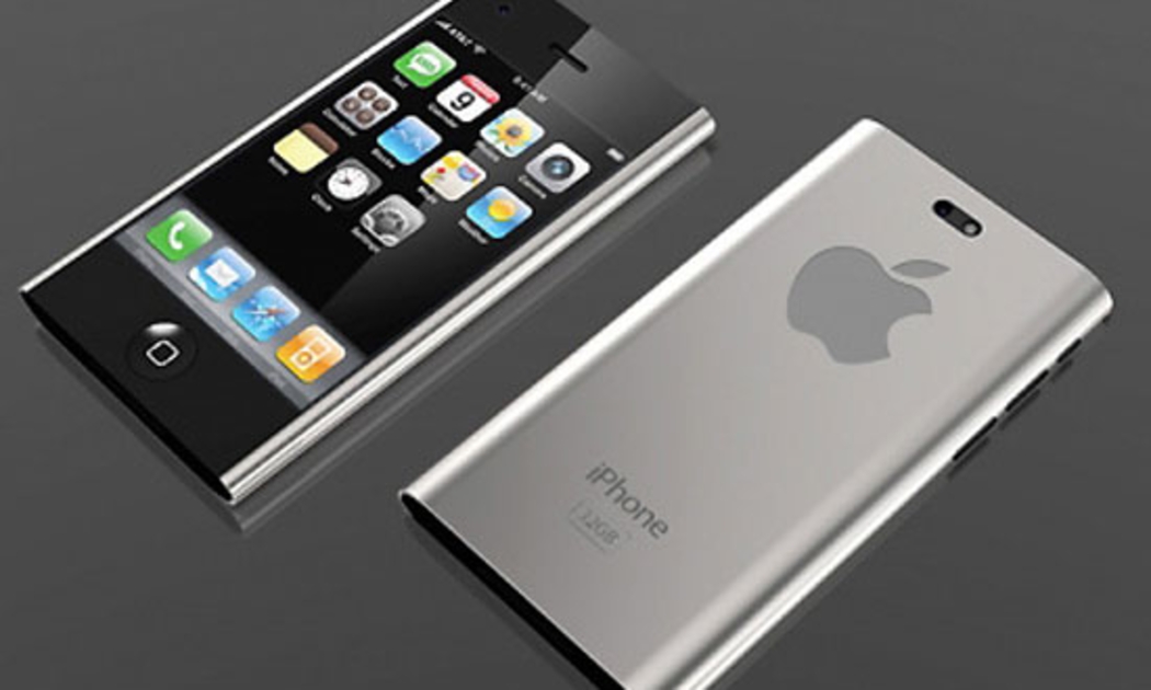 Một trong những thiết kế khá lạ, được cho là của mẫu điện thoại iPhone thế hệ thứ 5 của nhà sản xuất Apple.
