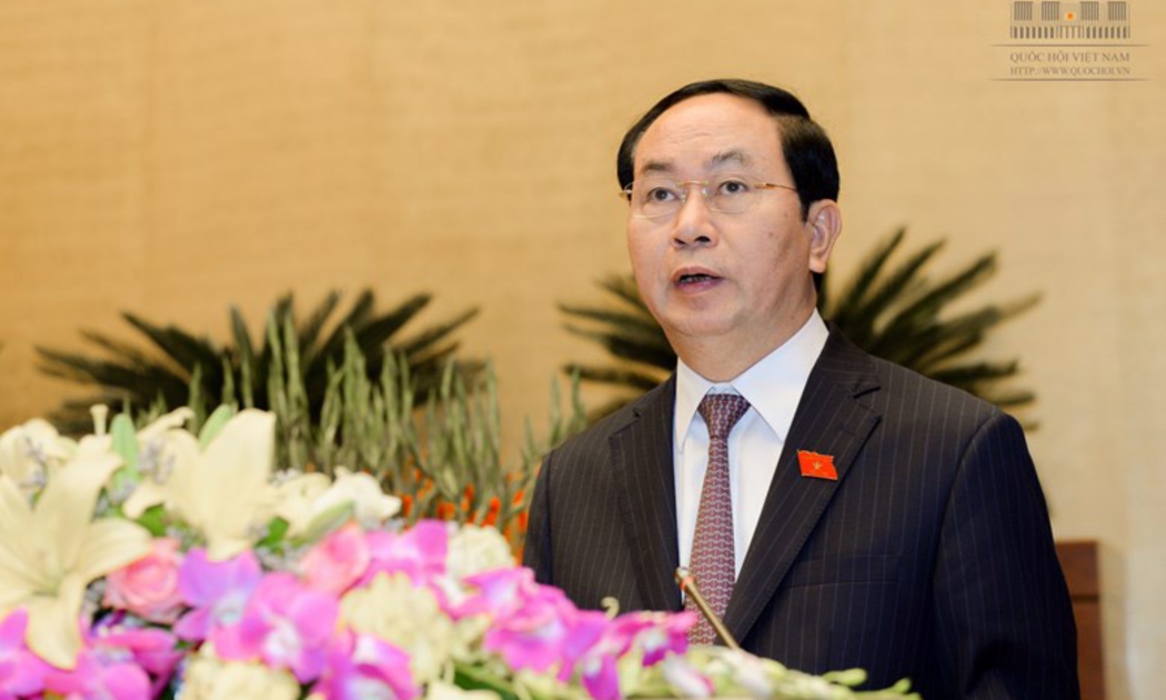 Ông Trần Đại Quang - người được Quốc hội khoá 13 bầu giữ chức Chủ tịch nước cách đây hơn ba tháng - tiếp tục là nhân sự duy nhất để bầu chức danh này.