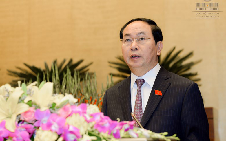 Ông Trần Đại Quang - người được Quốc hội khoá 13 bầu giữ chức Chủ tịch nước cách đây hơn ba tháng - tiếp tục là nhân sự duy nhất để bầu chức danh này.