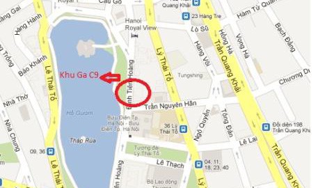 Hai vị trí lên xuống ga ngầm C9 đã được thống nhất - Ảnh: Hà Nội mới

