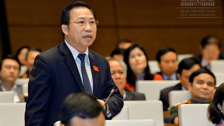Đại biểu Lưu Bình Nhưỡng phát biểu tại nghị trường.