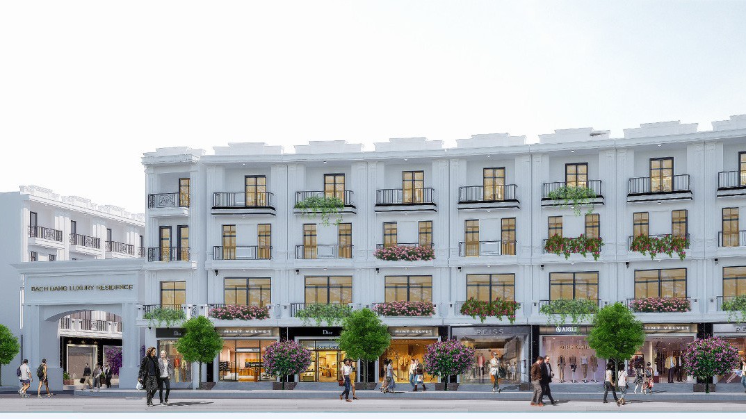 Bach Dang Luxury Residence với các khu liền kề cao cấp, được thiết kế hiện đại, thông minh, linh hoạt.