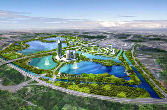 Phối cảnh dự án Gamuda City. Tại đây, chủ đầu tư sẽ xây dựng hơn 2.000 đơn vị nhà ở, bao gồm biệt thự đơn lập, biệt thự song lập, nhà liền kề, và căn hộ chung cư.