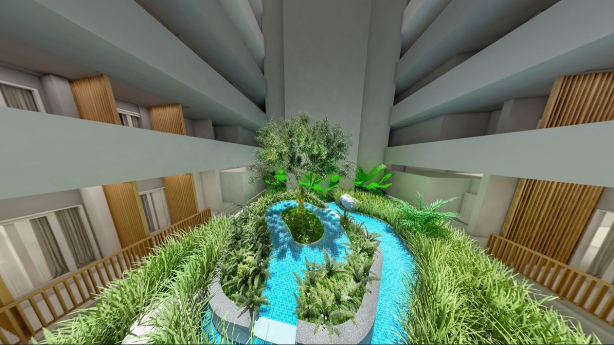 Khu vườn cảnh cách ly khói, lửa lại Green Star Sky Garden.