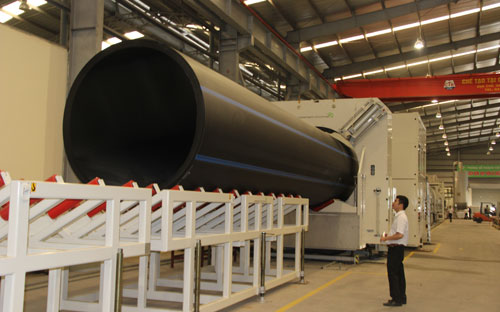 Dây chuyền sản xuất công nghệ châu Âu của Nhựa Tiền Phong.