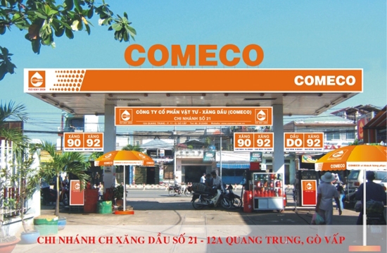 Cửa hàng kinh doanh xăng dầu của công ty.