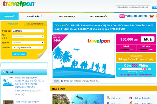 Mỗi ngày Travelpon tung ra 16 sản phẩm, dịch vụ giảm giá sốc của các nhà cung cấp đảm bảo chất lượng, được chọn lọc kỹ càng.