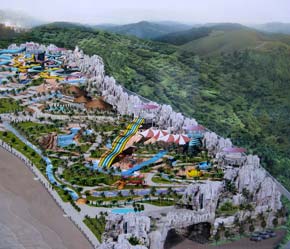 Công viên nước Vinpearl Land có diện tích 60.000 m2.