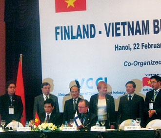 Diễn đàn doanh nghiệp Việt Nam - Phần Lan được tổ chức tại Hà Nội ngày 22/2.