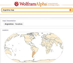 Công cụ tìm kiếm có tên Wolfram Alpha.