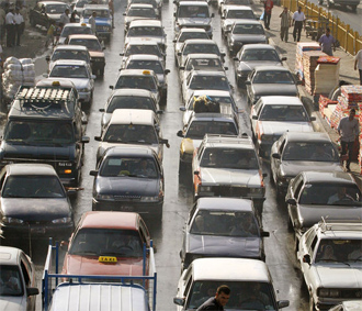 Tắc đường ở Nga.