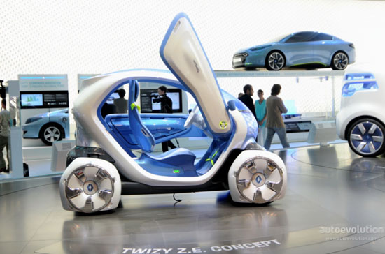 Mẫu xe điện Twizy của Renault.