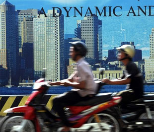 Phía trước một dự án xây dựng ven biển tại Đà Nẵng - Ảnh: Getty Images.